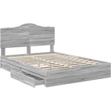  s od storage Siva Sonoma 150 x 200 cm Konstruirano drvo | shoptok.hr
