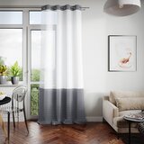  Curtain NELIA color white eyelets voile, braid 140x250 ameliahome | shoptok.hr