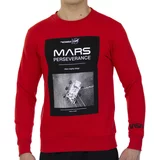 NASA Puloverji MARS03S-RED Rdeča