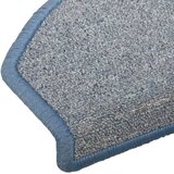 Prostirke za stepenice 15 kom 56x17x3 cm plave poluokrugle | Eponuda.com