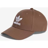 Adidas Pamučna kapa sa šiltom boja: smeđa, s aplikacijom, IB9970.M-brown