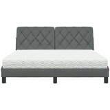 vidaXL Krevet s madrac svjetlosivi 160x200cm tkanina | shoptok.hr