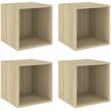  Zidni ormarići 4 kom boja hrasta 37x37x37 cm konstruirano drvo | shoptok.hr