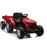Traktor na akumulator s prikolico HC-306 24V - rdeč Cene