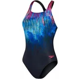 Speedo DIGITAL PRINTED MEDALIST Ženski jednodijelni kupaći kostim, tamno plava, veličina