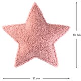 Wigiwama Ružičasti dječji jastuk za sjedenje od bouclé tkanine Star – | shoptok.hr