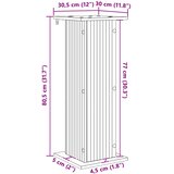  Stalak za biljke Staro drvo 30,5 x 30 x 80,5 cm | shoptok.hr