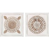  Ručno rezbareni zidni paneli 2 kom MDF 40 x 40 x 1 5 cm | shoptok.hr