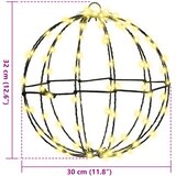 Lopta 2 pcs Topla bijela 30 x 30 x 32 cm Metal | shoptok.hr