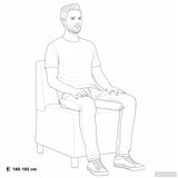  Modularna sofa bez naslona Crna 55 x 74 x 82 cm Baršun | shoptok.hr