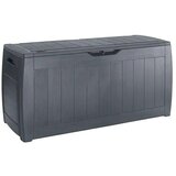 Keter Vrtna kutija za pohranu Hollywood (D x Š x V: 117,5 x 45 x 57,3 cm, Antracit, Plastika) | shoptok.hr