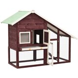  Kavez za zečeve boja kave i bijela 140 x 63 x 120 cm jelovina | Eponuda.com