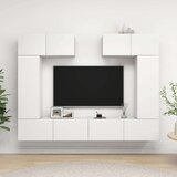  Komplet TV omaric 6-delni bela iverna plošča, (20913843) | Shoptok.si