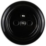  Elhard - Keramička retro kućna utičnica 230 V crna | Eponuda.com