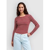 Rvca Bambi Stripe Long Sleeve T-Shirt brick red | Shoptok.si