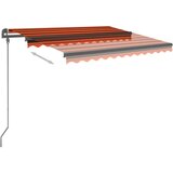  Tenda na ručno uvlačenje sa stupovima 3 5x2 5m narančasto-smeđa | shoptok.hr