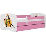 HAPPYKIDS Dječji krevet Dreamy košarka 140x70 bez madraca s ladicom Rozičasta | shoptok.hr