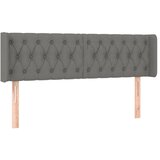  Uzglavlje s ušima tamnosivo 163x16x78/88 cm od tkanine | shoptok.hr