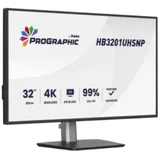 32" IPS BLACK 2.0 panel, 3840x2160 UHD, DCI-P3 99%, Pantone Certified, Delta E less than 2, USB-C dock LAN 96W PD DP-out, 4ms, 15cm height adjustable stand, 450cd/m2, CR 3000:1, HDMI, DisplayPort, Speakers, USB hub 3x3.2 plus 1x USB-C HB3201UHSNP-B1