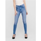 Only Blue Skinny Fit Jeans with Split Hems Blush - Women Cene