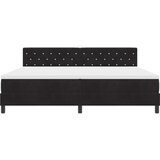 vidaXL Box Spring Postelja z Mattresom Črna 200x200 cm Žamet | Shoptok.si