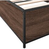  Okvir za krevet smeđi hrast 90x190 cm konstruirano drvo i metal | Eponuda.com