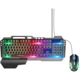 hoco. Tipkovnica+miš, gaming set, RGB osvjetljenje, USB - GM12 | shoptok.hr