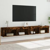 TV ormarići s LED svjetlima 2 kom boja hrasta 100x30x30 cm | shoptok.hr