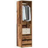  Garderobna omara starinski les 50x50x200 cm inženirski les | Shoptok.si