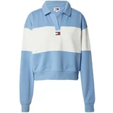 Tommy Jeans Sweater majica svijetloplava / bijela