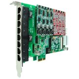 OpenVox AE810E pci express voip asterisk kartica w/ hardware echo cancellation EC2032-128 (8-portna, 2 slota za FXO400/FXS400 module)
