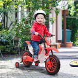 HOMCOM Električno cross kolo za otroke 3-5 let, 12V akumulator in snemljiva kolesa, 106,5x51,5x68cm, rdeče, (20744872) | Shoptok.si