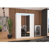 ADRK Drsna omara INESS 150 z ogledalom in LED osvetlitvijo - BELA | Shoptok.si