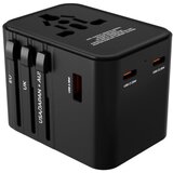 Univerzalni potovalni adapter za UK / US / EU / Kitajska, 2 x USB-C izhod in 1 x USB-A izhod Cene