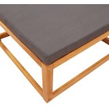  Vrtni tabure s jastukom 65x65x29 cm od masivnog drva bagrema | shoptok.hr