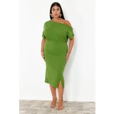Trendyol Curve Green One Shoulder Midi Knitted Dress | Eponuda.ba