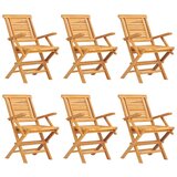  7-dijelni vrtni blagovaonski set od masivne tikovine Smeđa 180 cm table length | shoptok.hr