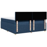  Krevet s oprugama i madracem plavi 200 x 200 cm od tkanine | shoptok.hr