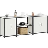  Kuhinjski set za pohranu 3 pcs Bijelo 240 x 50 x 92 cm | shoptok.hr