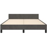  Posteljni okvir z vzglavjem temno siv 140x190 cm žamet, (20794655) | Shoptok.si