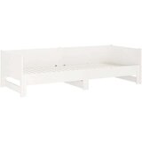  Izvlečna dnevna postelja bela trdna borovina 2x(80x200) cm, (20787935) | Shoptok.si