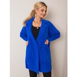 Fashion Hunters Cobalt alpaca fluffy coat Cijene