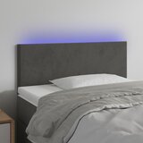  LED uzglavlje tamnosivo 80 x 5 x 78/88 cm baršunasto | shoptok.hr