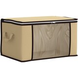  Kutija za pohranu s prozirnim bočnim oknom Krem 60 x 43 x 35 cm | shoptok.hr