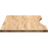  Ploča za radni stol svjetlosmeđa 80x60x2,5 cm drveni pravokutni | shoptok.hr