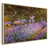  Slika - Claude Monet – The Artist’s Garden at Giverny 90x60 U prirodnom drvenom okviru | shoptok.hr