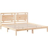  Dugi okvir kreveta bez madraca 200 x 210 cm masivno drvo | shoptok.hr