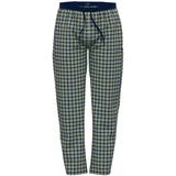 Tom Tailor Pidžama hlače plava / zelena / bijela