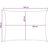  Senčna platna Antracitna in bela 5 x 7 m HDPE, (5000241318) | Shoptok.si