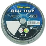 Traxdata OPTIČKI MEDIJ BLU RAY 25GB 4X PRINTABLE CAKE 10 | shoptok.hr